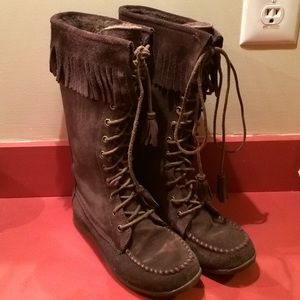 Hippy LL Bean Brown Moccasins